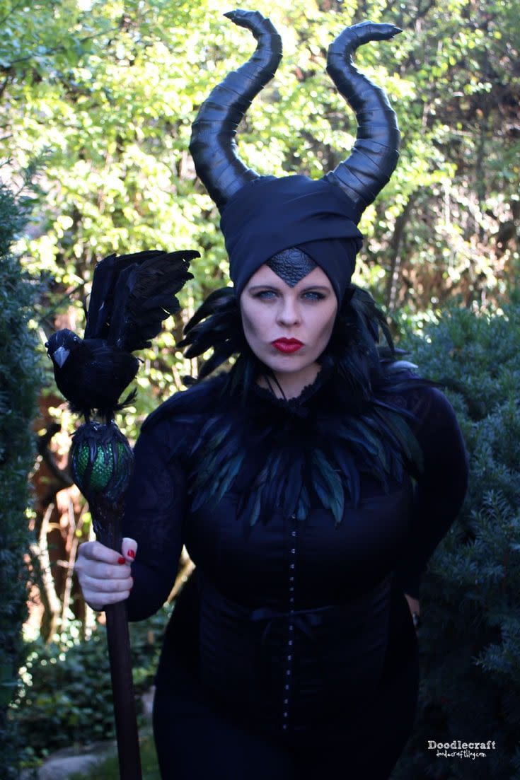 2) Maleficent Movie-Inspired Cosplay Costume DIY