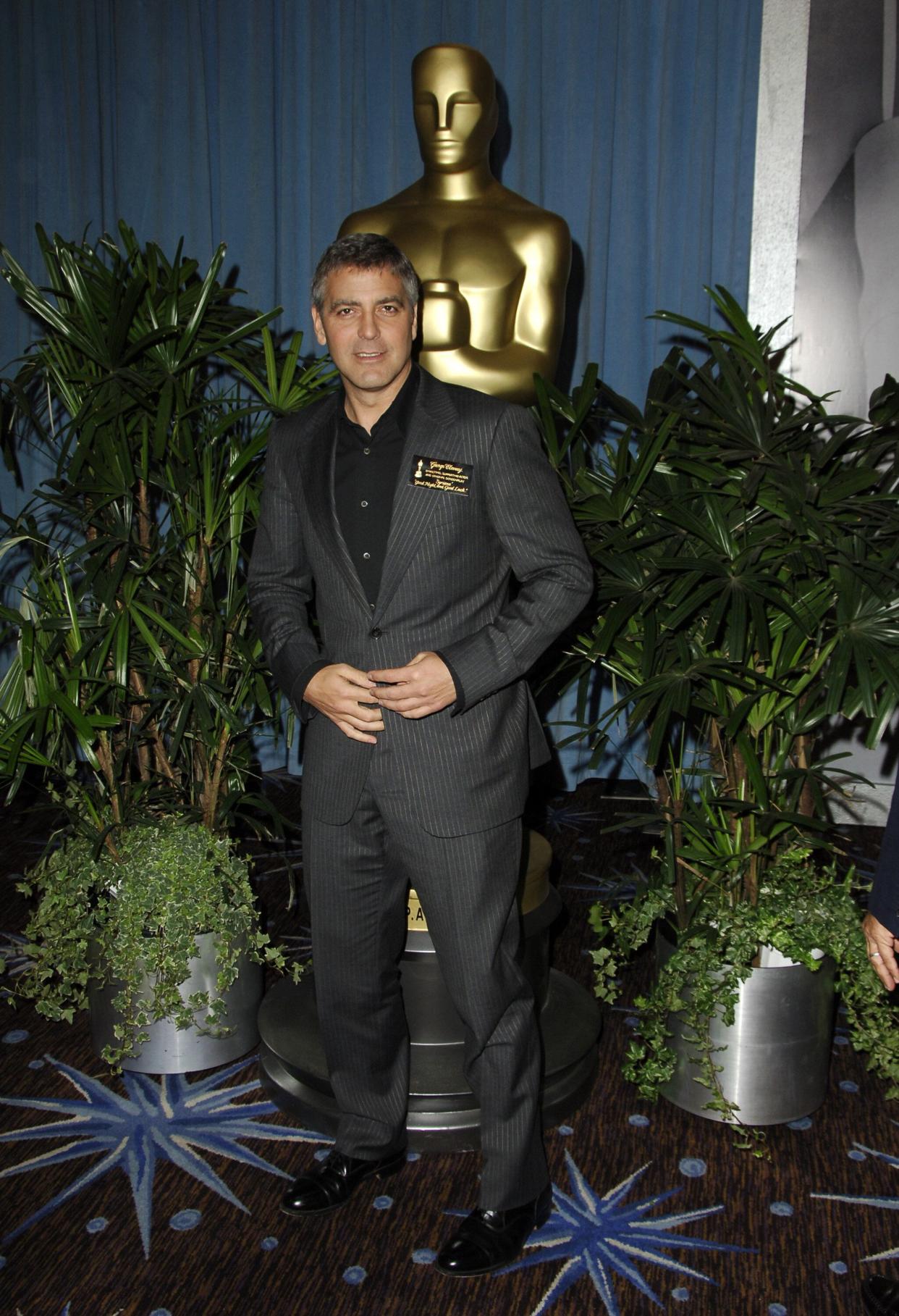 Clooney at the 78th annual Academy Awards Nominees Luncheon at the Beverly Hilton Hotel.