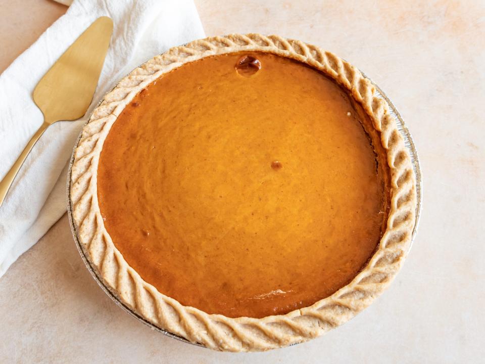 A whole pumpkin pie from Safeway