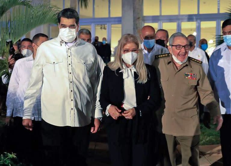 Nicolás Maduro estuvo con Raúl Castro y Miguel Díaz-Canel