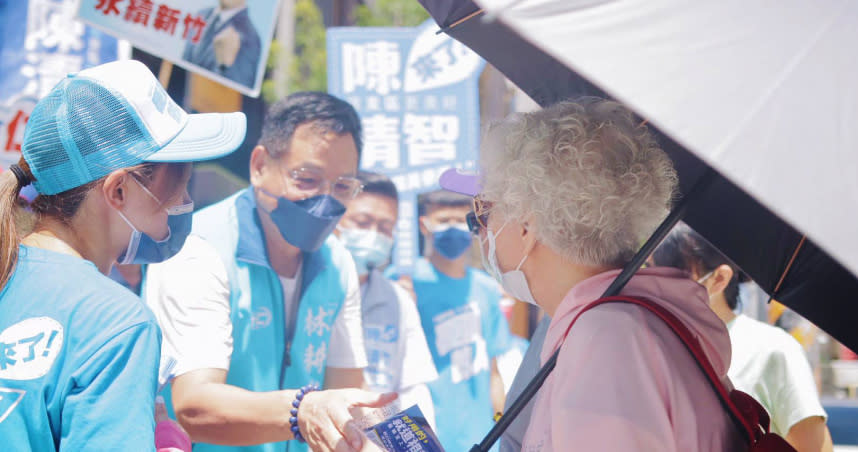 國民黨新竹市長參選人林耕仁提出4項友善長者政策，搶攻高齡長者選票。（圖／林耕仁辦公室提供）