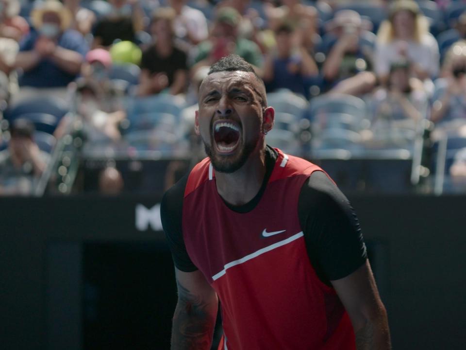 Kyrgios’s eventful season is followed (Courtesy of Netflix)