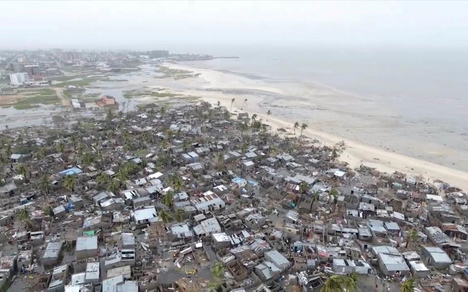 Around 90% of homes in Mozambique's second city, Beria, have been either destroyed or damaged according to rescuers - REUTERS