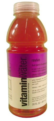 Glaceau Vitamin Water, Revive, Fruit Punch 20 Oz