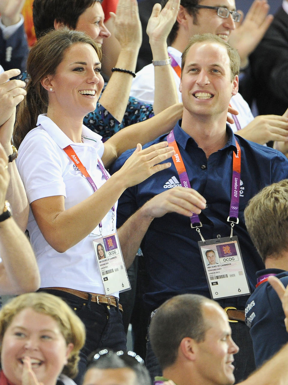 Catherine, Duchess of Cambridge and Prince William, Duke of Cambridge rarely display affection for one another publicly. (Photo by Pascal Le Segretain/Getty Images)