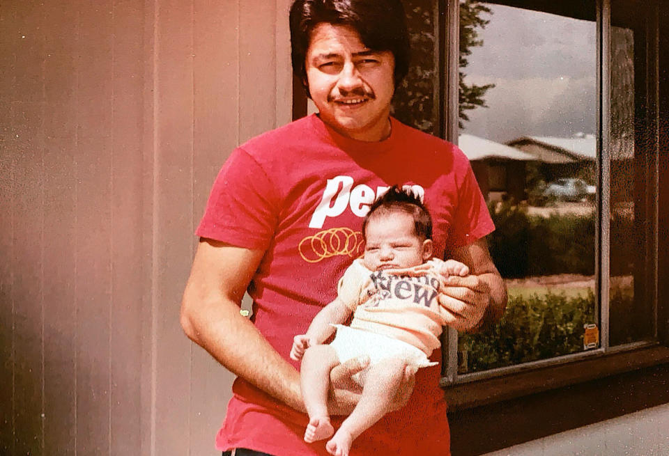 Mark Anthony Urquiza with his daughter Kristin. (Courtesy Kristin Urquiza)