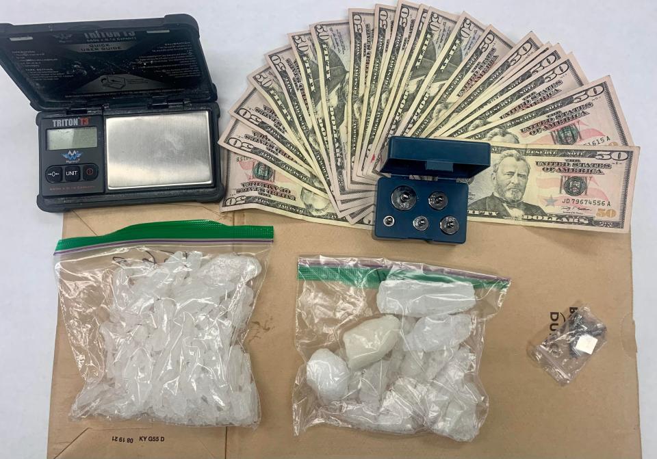 Oxnard police seized methamphetamine and other evidence during a warrant search on Friday.