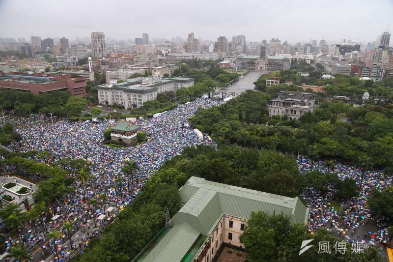 20190623-「拒絕紅色媒體，守護台灣民主」大景。（顏麟宇攝）