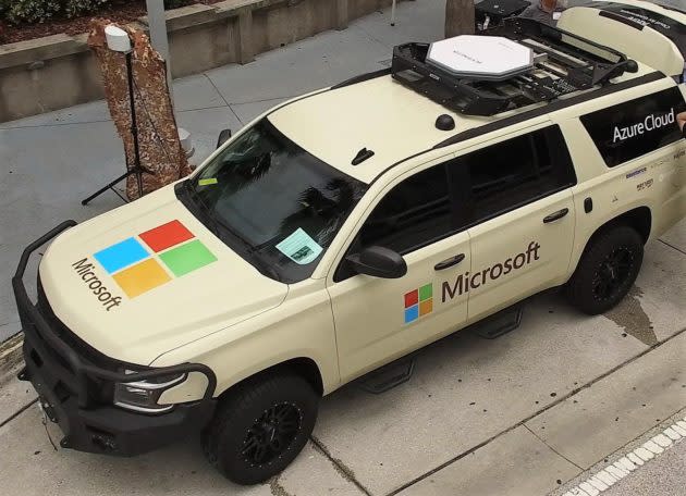 Microsoft tactical vehicle