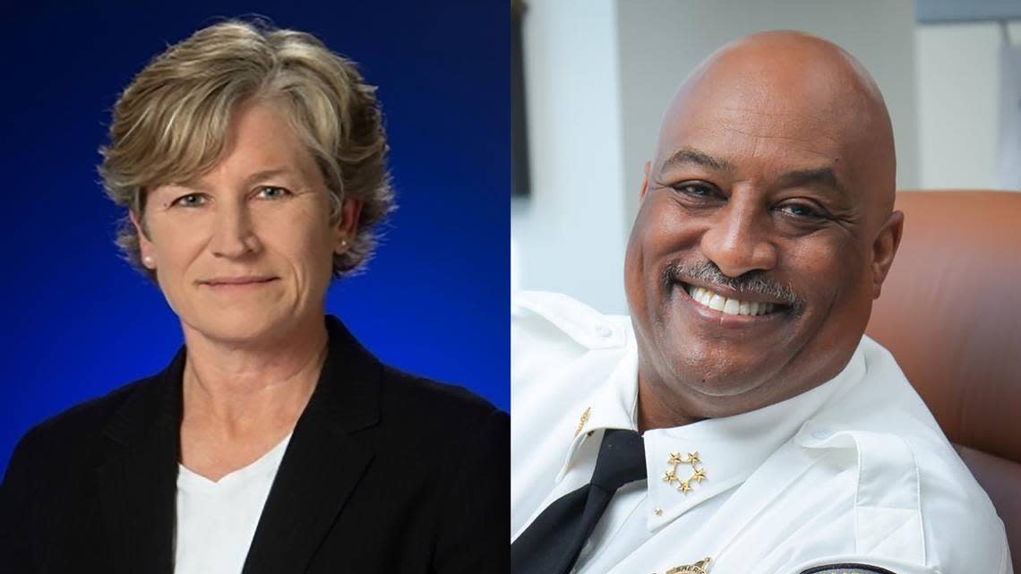 Maria Jocys and Clarence Birkhead are running for Durham County sheriff in 2022.