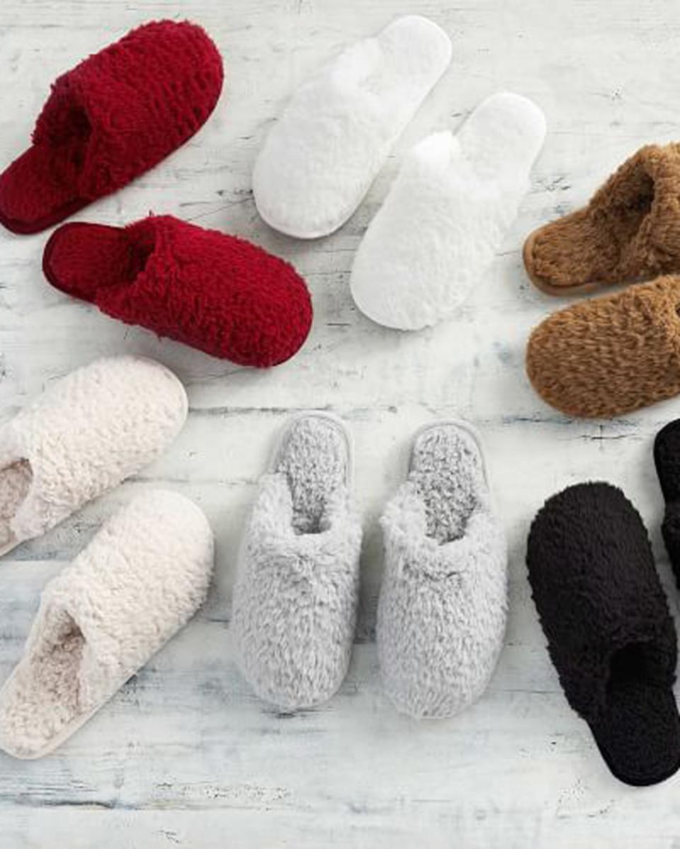 For Family: Teddy Bear Faux Fur Slippers