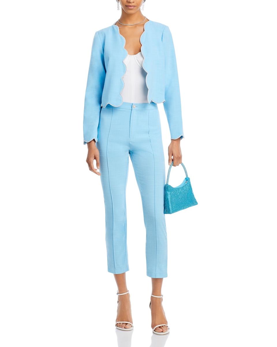 Bloomingdale’s Barbie the Movie x Aqua Scalloped Tweed Jacket and Pants