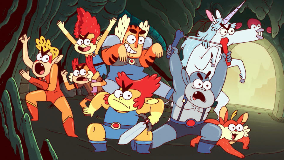 ThunderCats prepare for battle in ThunderCats Roar. (Cartoon Network)