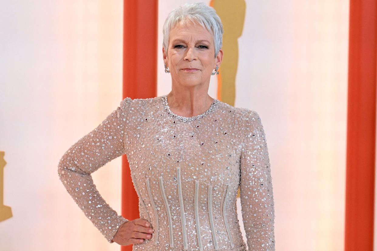 US actress Jamie Lee Curtis attends the 95th Annual Academy Awards at the Dolby Theatre in Hollywood, California on March 12, 2023.