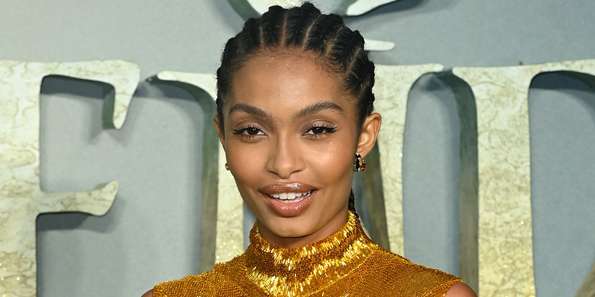 yara shahidi gold dress