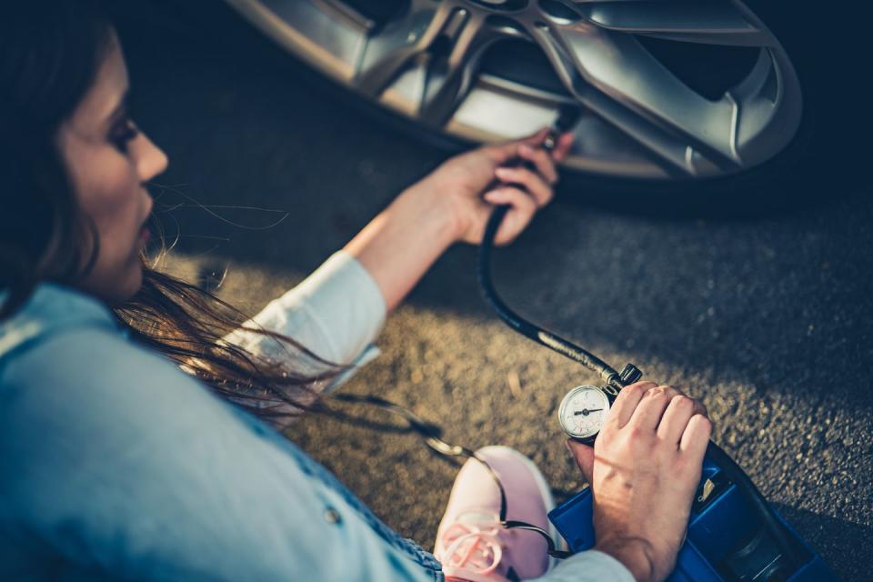 Check your car's tire pressure