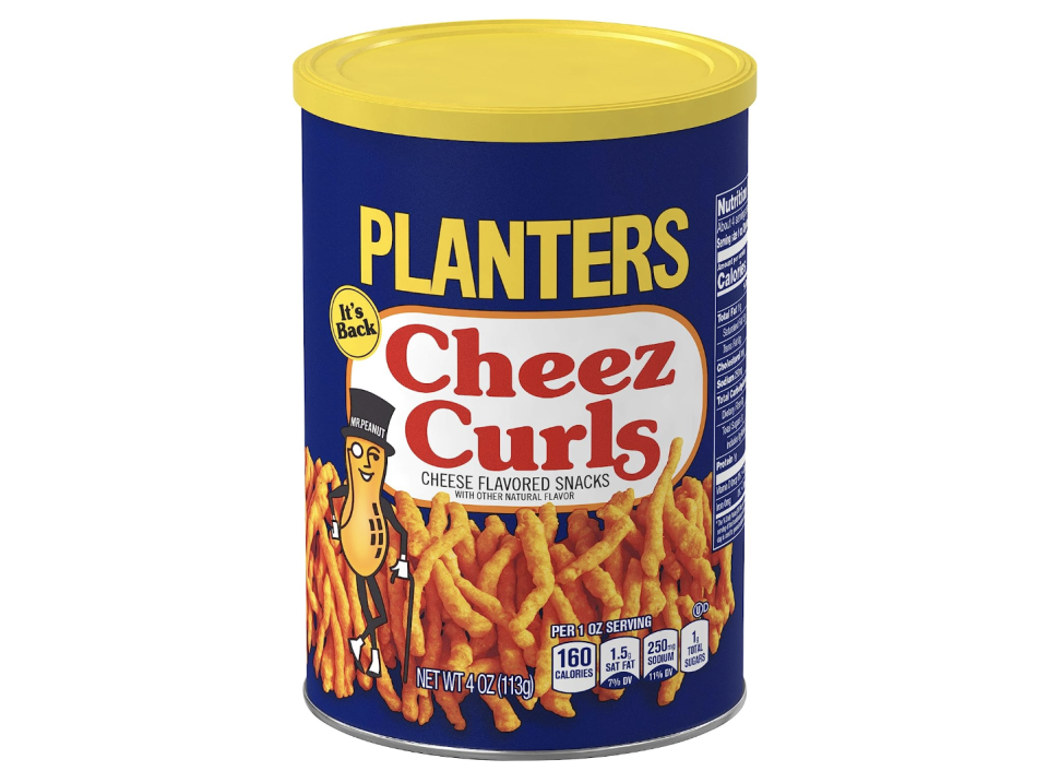 Planters Cheez Curls (4 oz Canister) (Photo: Amazon)