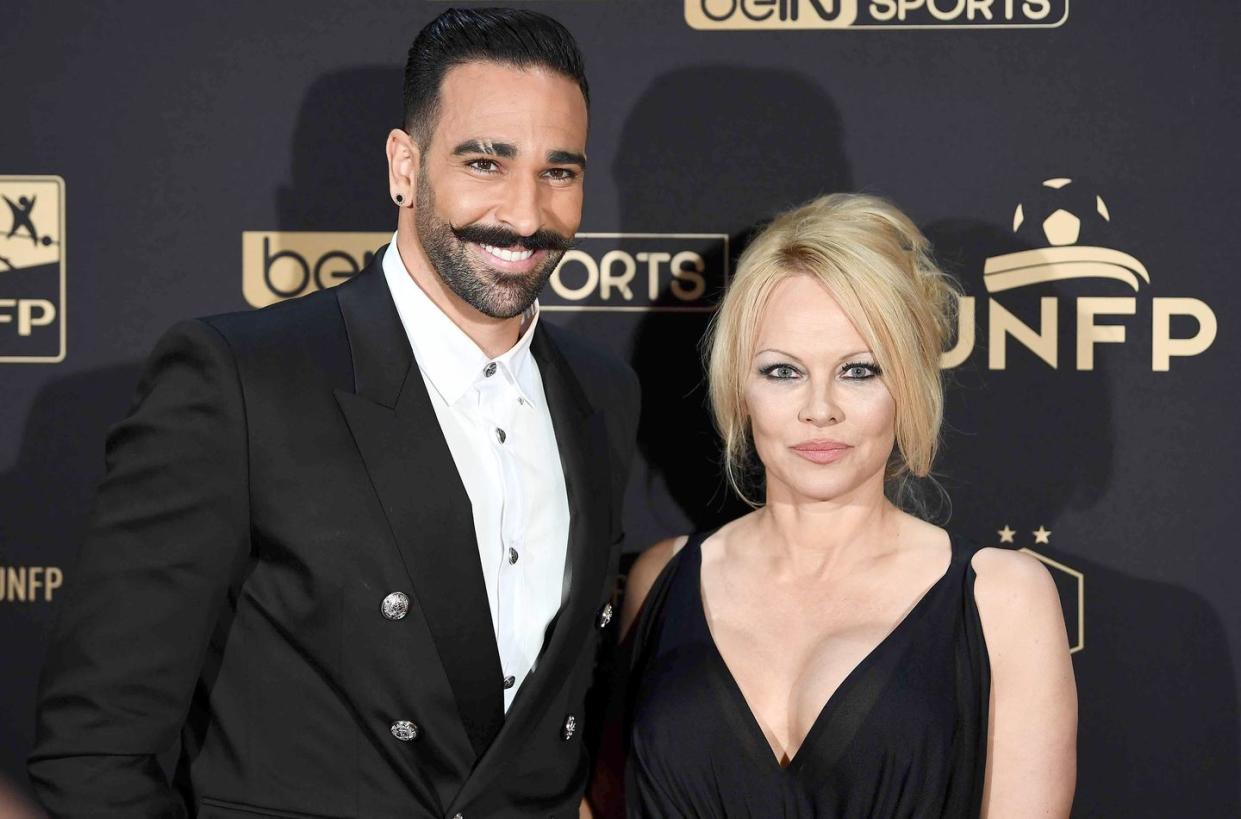 adil rami, pamela anderson