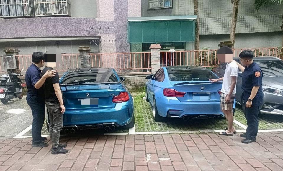 BMW兄弟檔遭警方查獲到案。（圖／翻攝畫面）