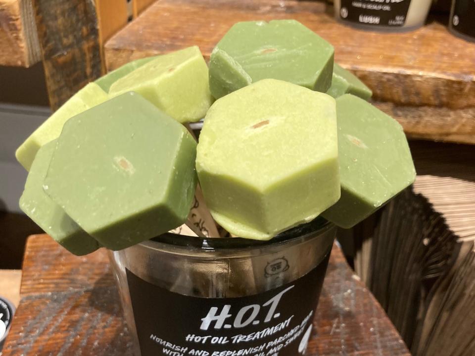 Lush store in US Indianapolis wax products