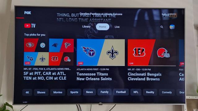 youtube tv 4k nfl