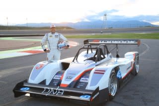 Rhys Millen and the eO PP03 at the 2015 Pikes Peak Hill Climb