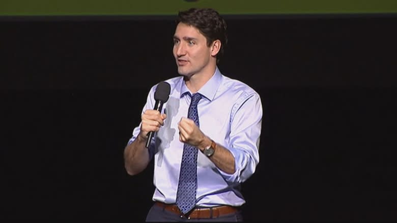 'Neighbour helping neighbour' is the Canadian way: Trudeau delivers Symons lecture