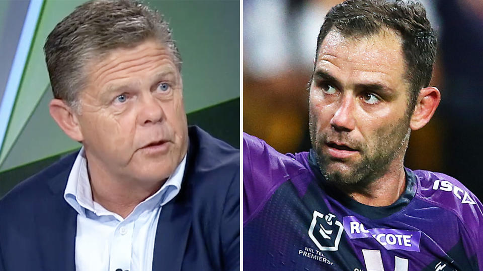 Veteran NRL journalist Paul Crawley says it's 'an insult' to call Cameron Smith the best in rugby league history out of the game's 112-year history. Pictures: Fox League/Getty Images