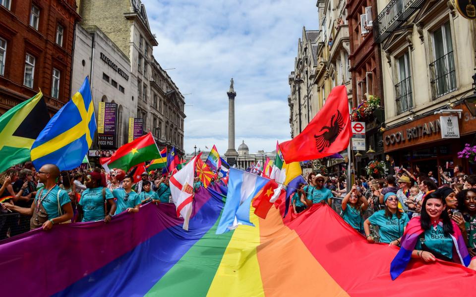 Gay Pride London 2017 - Credit: EPA