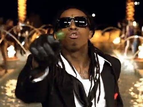 Lil Wayne in the video for "Lollipop."