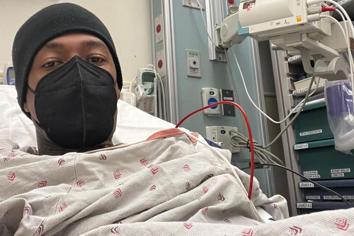 https://www.instagram.com/p/ClsCD5mLH88/ hed: Nick Cannon Hospitalized for Pneumonia After Playing Madison Square Garden: 'I’m Not Superman'