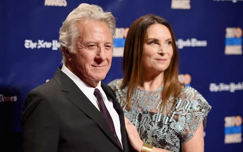 Dustin Hoffman and his wife Lisa Hoffman - Credit: Getty 