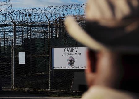 The outside of the "Camp Five" detention facility is seen at U.S. Naval Station Guantanamo Bay December 10, 2008 in this pool image reviewed by the U.S. military. REUTERS/Mandel Ngan/Pool/File Photo