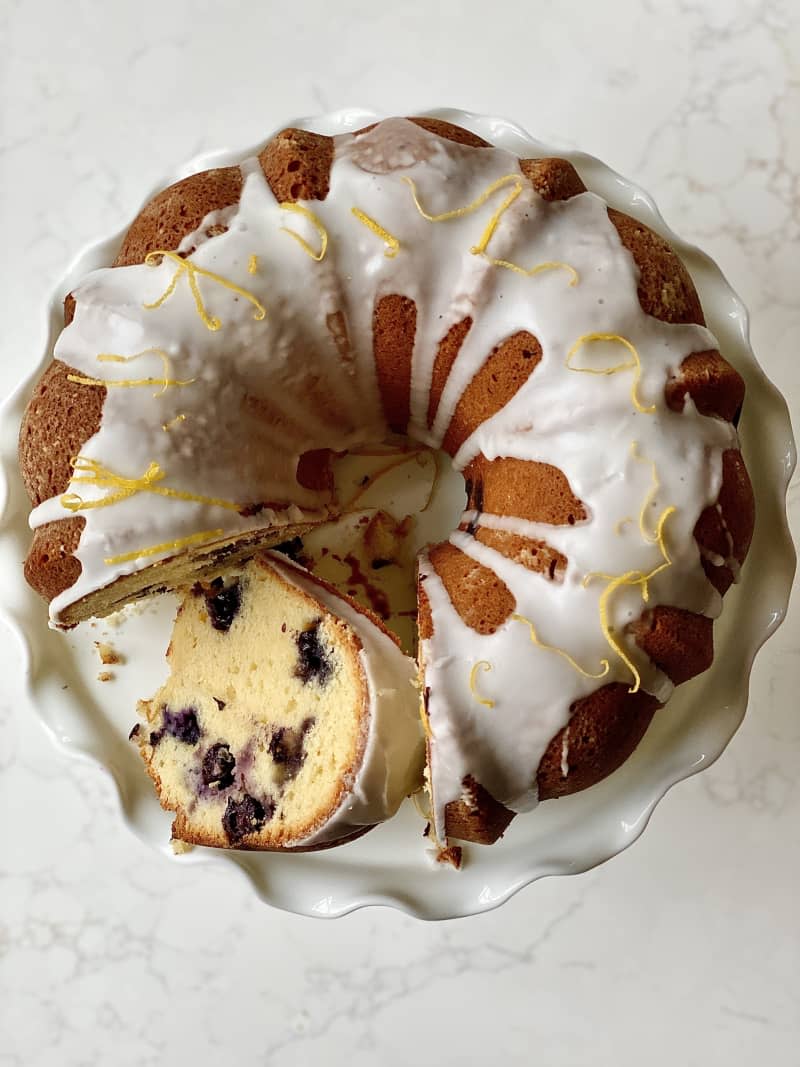 Lemon Blueberry Pound Cake 