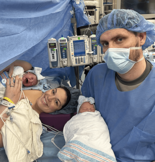 Labor pain simulator helps two men experience childbirth in viral video 