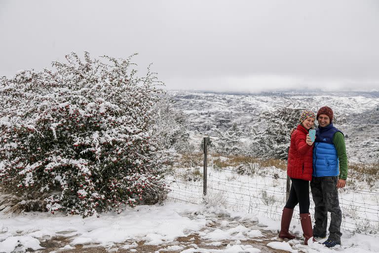 Nevada en el Valle de Calamuchita, Villa Berna, Córdoba