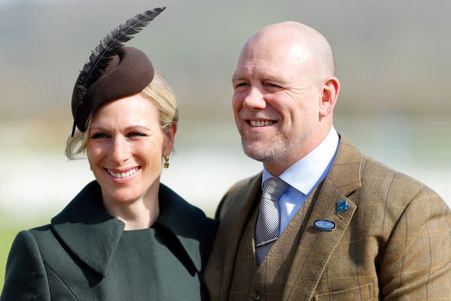 <p>Max Mumby/Indigo/Getty</p> Zara and Mike Tindall attend the Cheltenham Festival on March 15, 2024