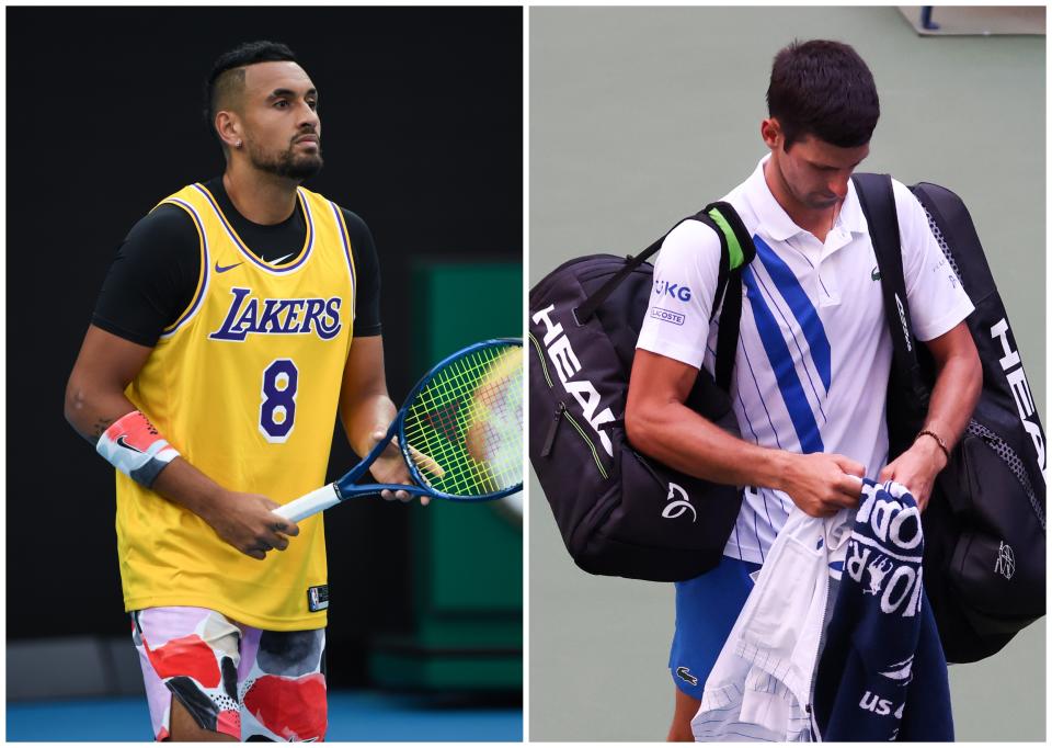 Nick Kyrgios, el azote de Novak Djokovic. (Foto: James D. Morgan / Getty Images / Al Bello / Getty Images).