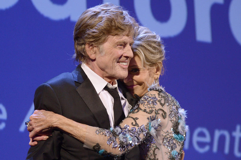 <p>"He is so handsome and just such a wonderful human being. Every movie I made with him, I developed a crush on him.” — Fonda, gushing about Redford, <span>to PEOPLE</span></p>