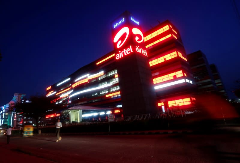 The Bharti Airtel office building is pictured in Gurgaon, on the outskirts of New Delhi, July 30, 2013. REUTERS/Mansi Thapliyal/Files