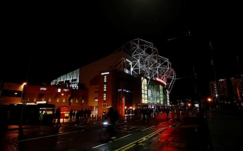 old trafford at night - Credit: REUTERS