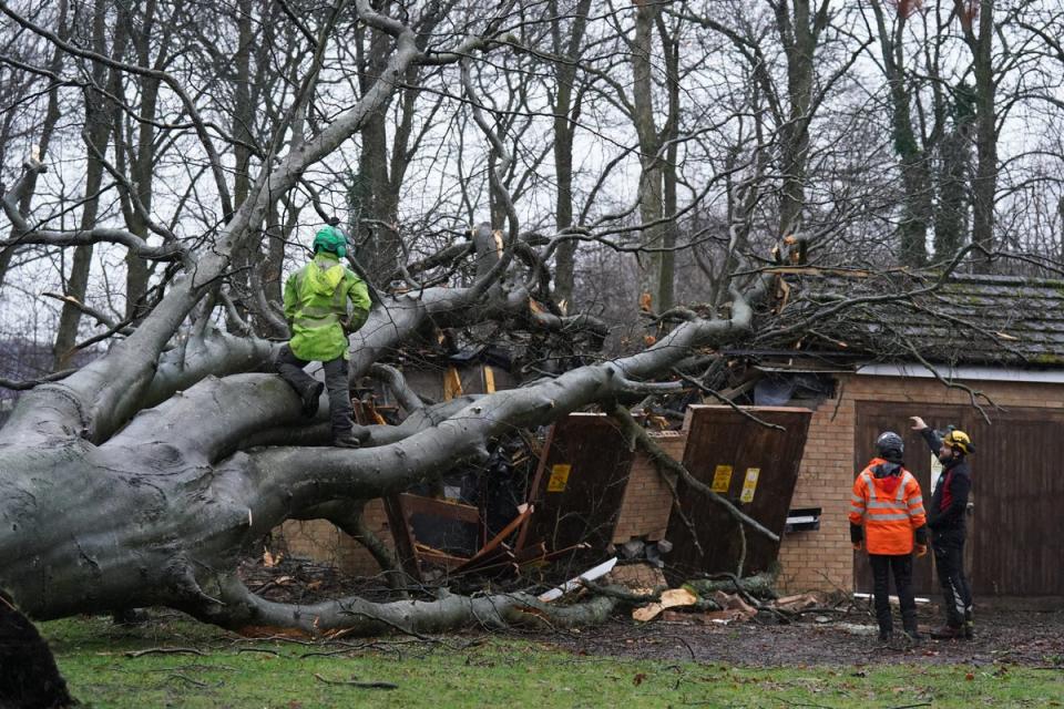 The UK is bracing for more wind and rain from Storm Jocelyn, with major disruption to transport services expected (PA Wire)