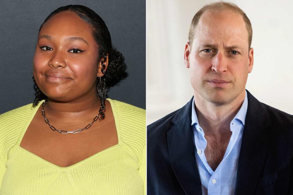 <p>Jesse Grant/Getty; Samir Hussein - Pool/WireImage</p> Geneis Butler attends the Environmental Media Association IMPACT Summit in March; Prince William during a visit to the Bahamas in 2022.