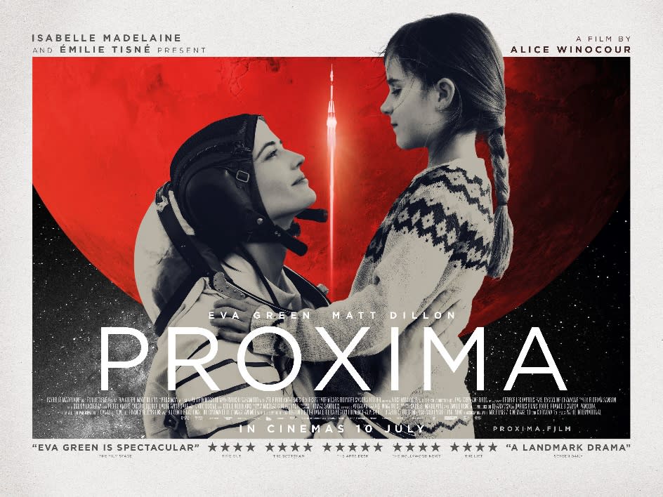 The UK for Proxima with its new 10 July release date. (Picturehouse Entertainment)