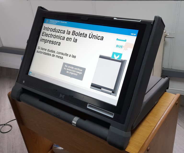 La urna electrónica con la que se votará en Neuquén