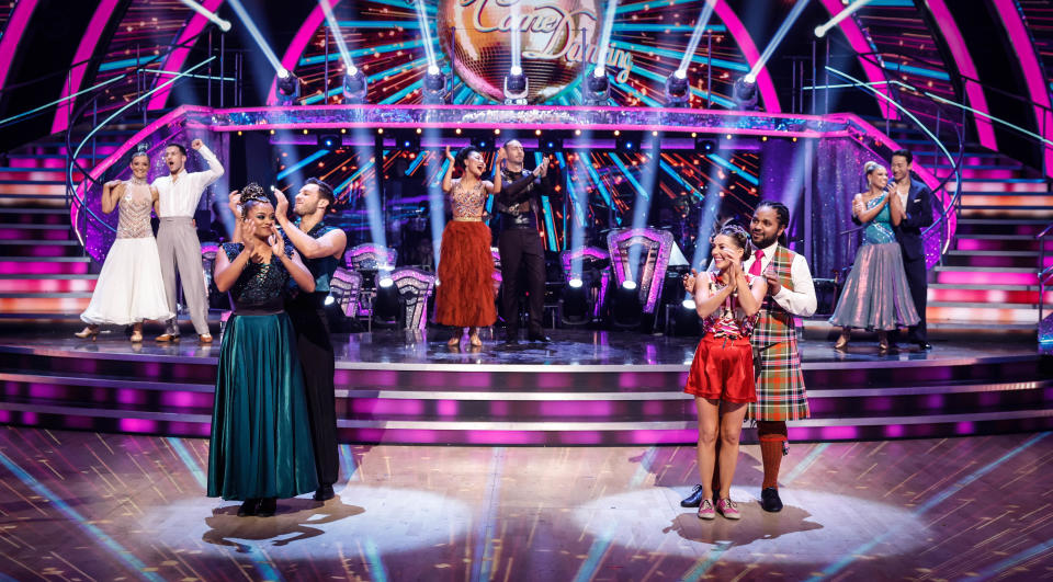 La demi-finale de Strictly a vu une rude concurrence.  (BBC)