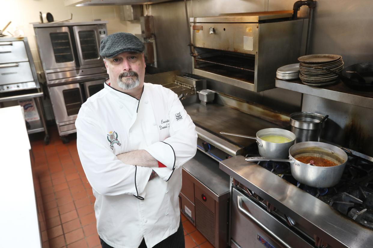 Daniel Kinsey is the chef at Zanesville Country Club. He started as the club's daytime sous chef in 2009.