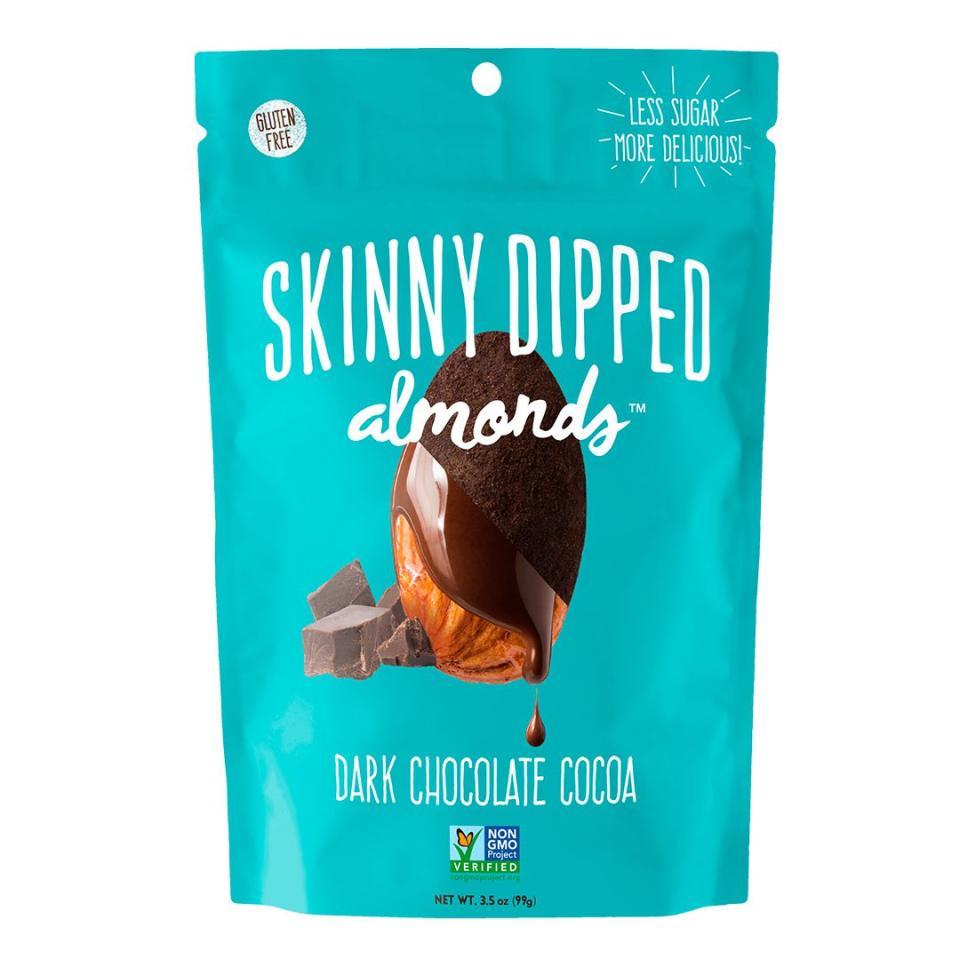 Crunchy: Skinny Dipped Dark Chocolate Cocoa Almonds