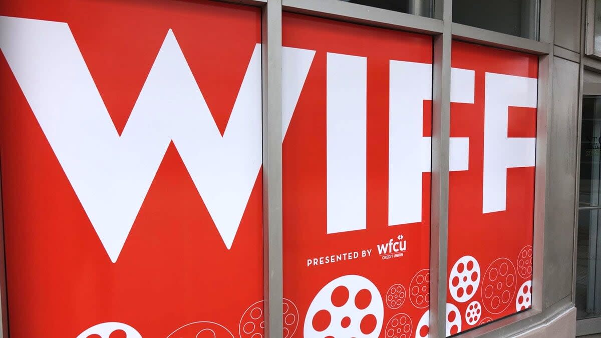 A sign in downtown Windsor promoting the Windsor International Film Festival. (CBC News Archives - image credit)