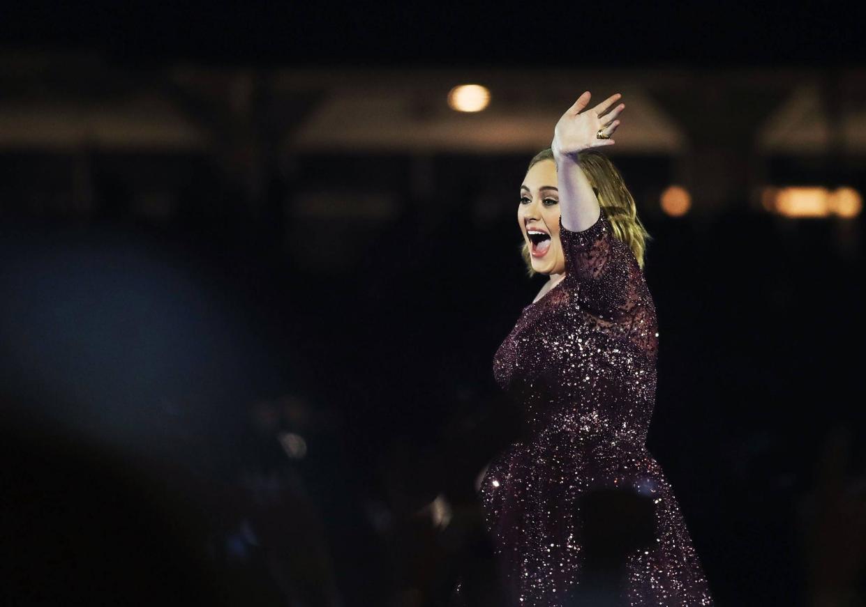 Torrential downpours marred Adele’s third and final Auckland show, and she herself added to the water works with tearful speeches: Getty